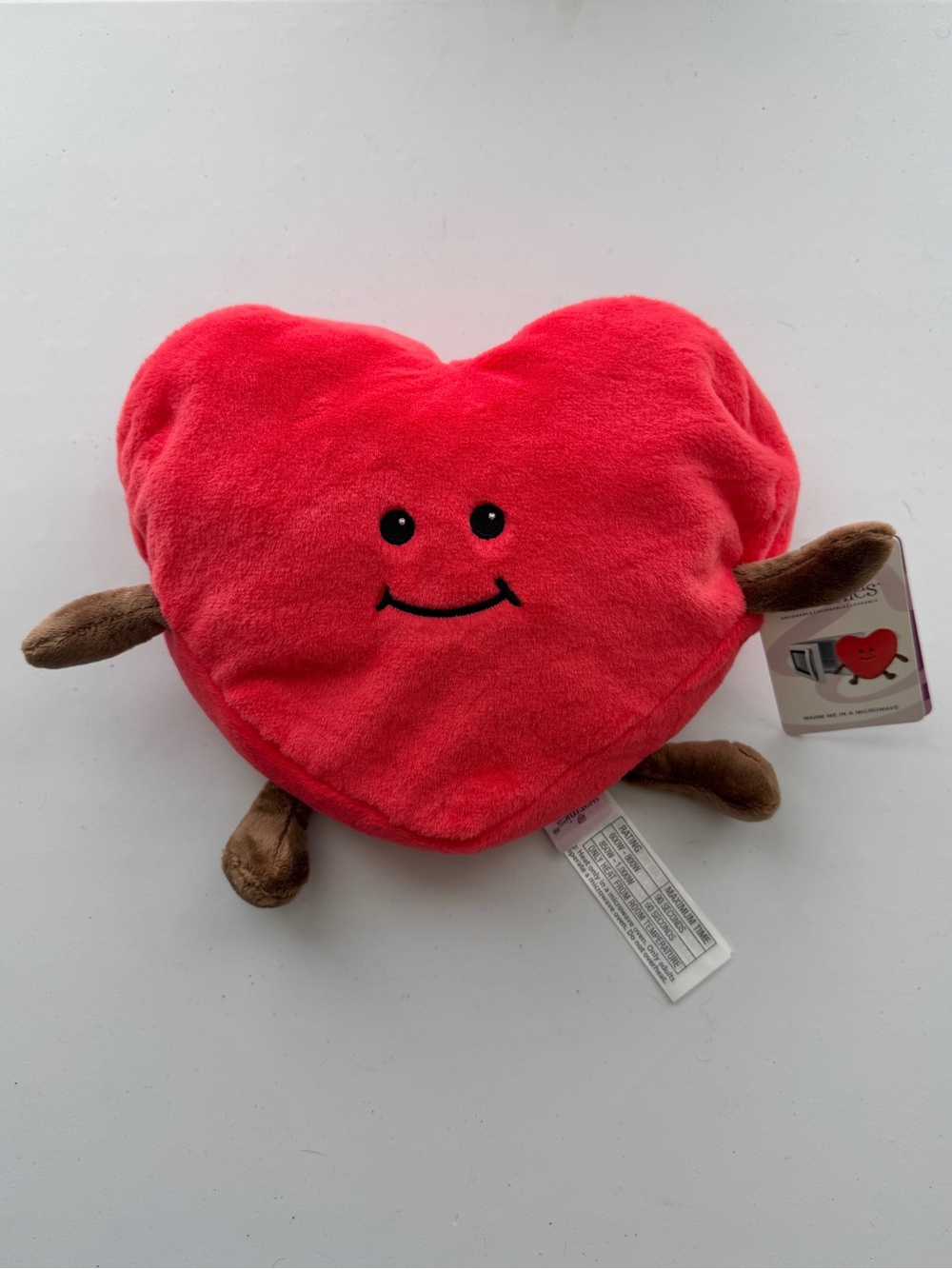 NWT Warmies Red Heart Plush